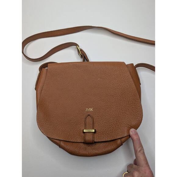 Mark And Graham Brown Leather Crossbody Bag - Picture 1 of 10